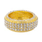 Mens One Size Iced Out Classic Diamond Ring - HR-47