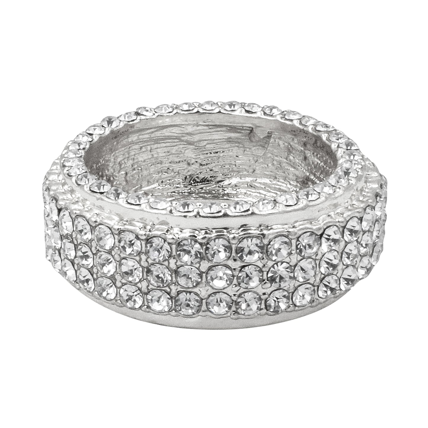 Mens One Size Iced Out Classic Diamond Ring - HR-47