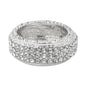 Mens One Size Iced Out Classic Diamond Ring - HR-47