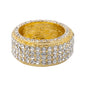 Mens One Size Iced Out Diamond Ring - HR-48