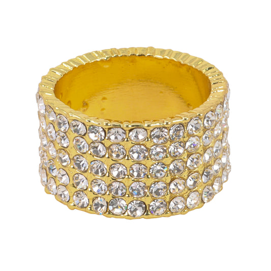 Mens One Size Iced Out Diamond Ring - HR-49