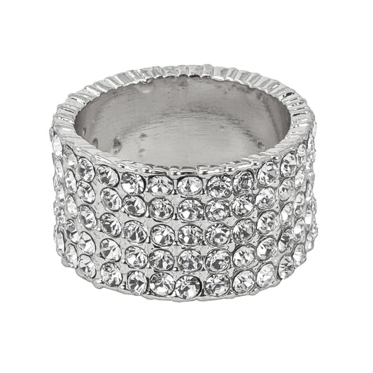 Mens One Size Iced Out Diamond Ring - HR-49