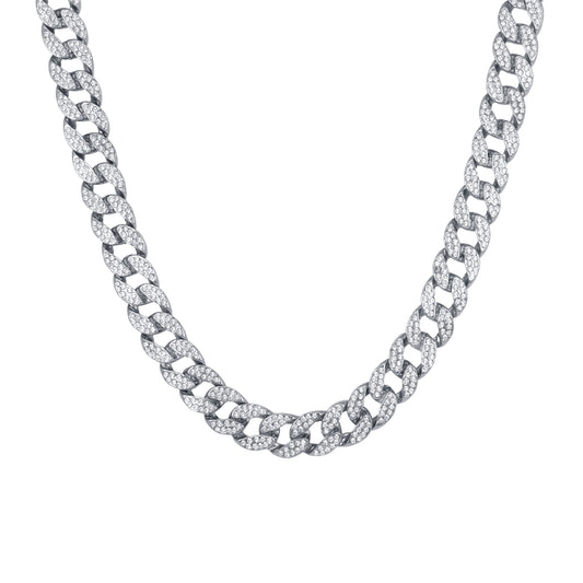 15mm Iced Out Cuban Chain - HSCH-102**