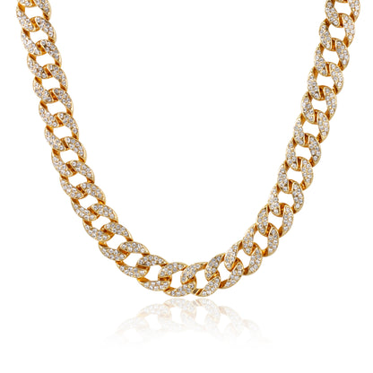 14mm Iced Out Cuban Chain - HSCH-105**