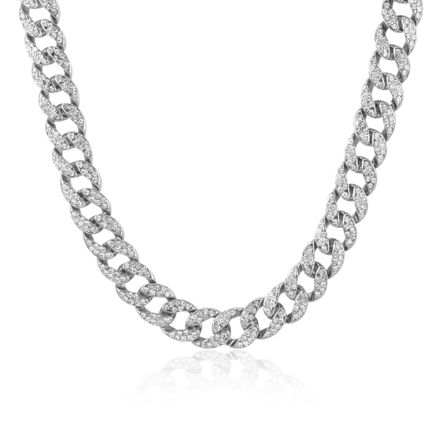 14mm Iced Out Cuban Chain - HSCH-105**