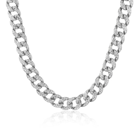 14mm Iced Out Cuban Chain - HSCH-105**