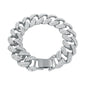 18mm Iced Curb Cuban Bracelet - HSCH-107-B