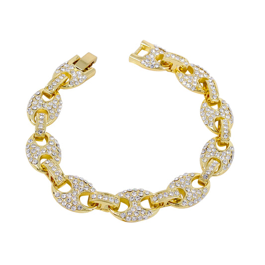 12mm Iced Mariner Bracelet - HSCH-113-B**