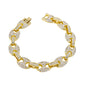 12mm Iced Mariner Bracelet - HSCH-113-B**