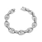 12mm Iced Mariner Bracelet - HSCH-113-B**