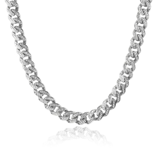 12mm Iced Out Cuban Chain - HSCH-117**