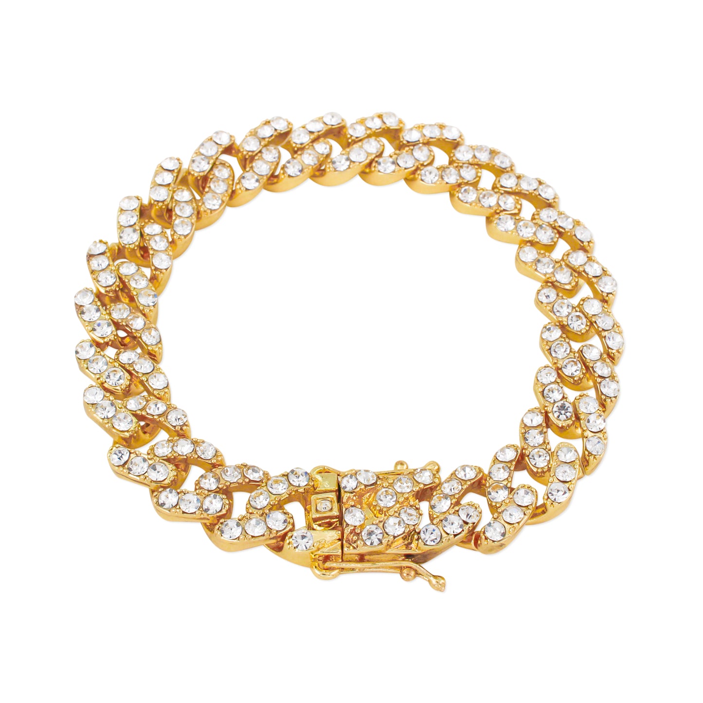 11mm Iced Cuban Bracelet - HSCH-120-B