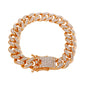 12mm Iced Cuban Bracelet - HSCH-121-B