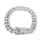 12mm Iced Cuban Bracelet - HSCH-121-B