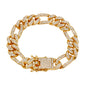 13mm Iced Figaro Bracelet - HSCH-127-B