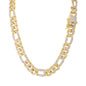 13mm Iced Out Figaro Chain - HSCH-127