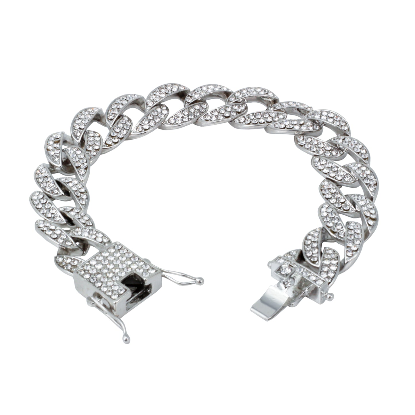 16mm Iced Cuban Bracelet - HSCH-130-B