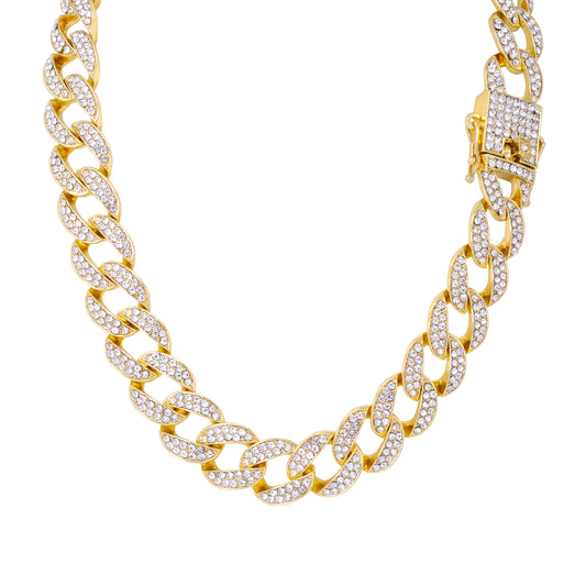 16mm Iced Out Cuban Chain - HSCH-130