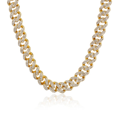 15mm Iced Out Cuban Chain - HSCH-132