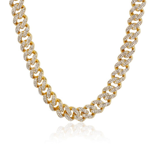 15mm Iced Out Cuban Chain - HSCH-132