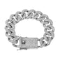 18mm Iced Cuban Bracelet - HSCH-133-B