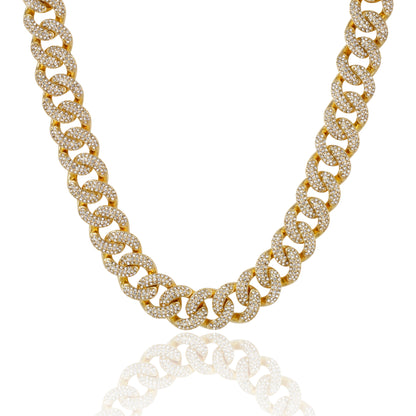 18mm Iced Out Cuban Chain - HSCH-133