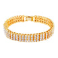 14mm 3-Row Tennis Bracelet (Round Stones) - HSCH-503-B