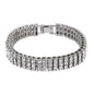 14mm 3-Row Tennis Bracelet (Round Stones) - HSCH-503-B