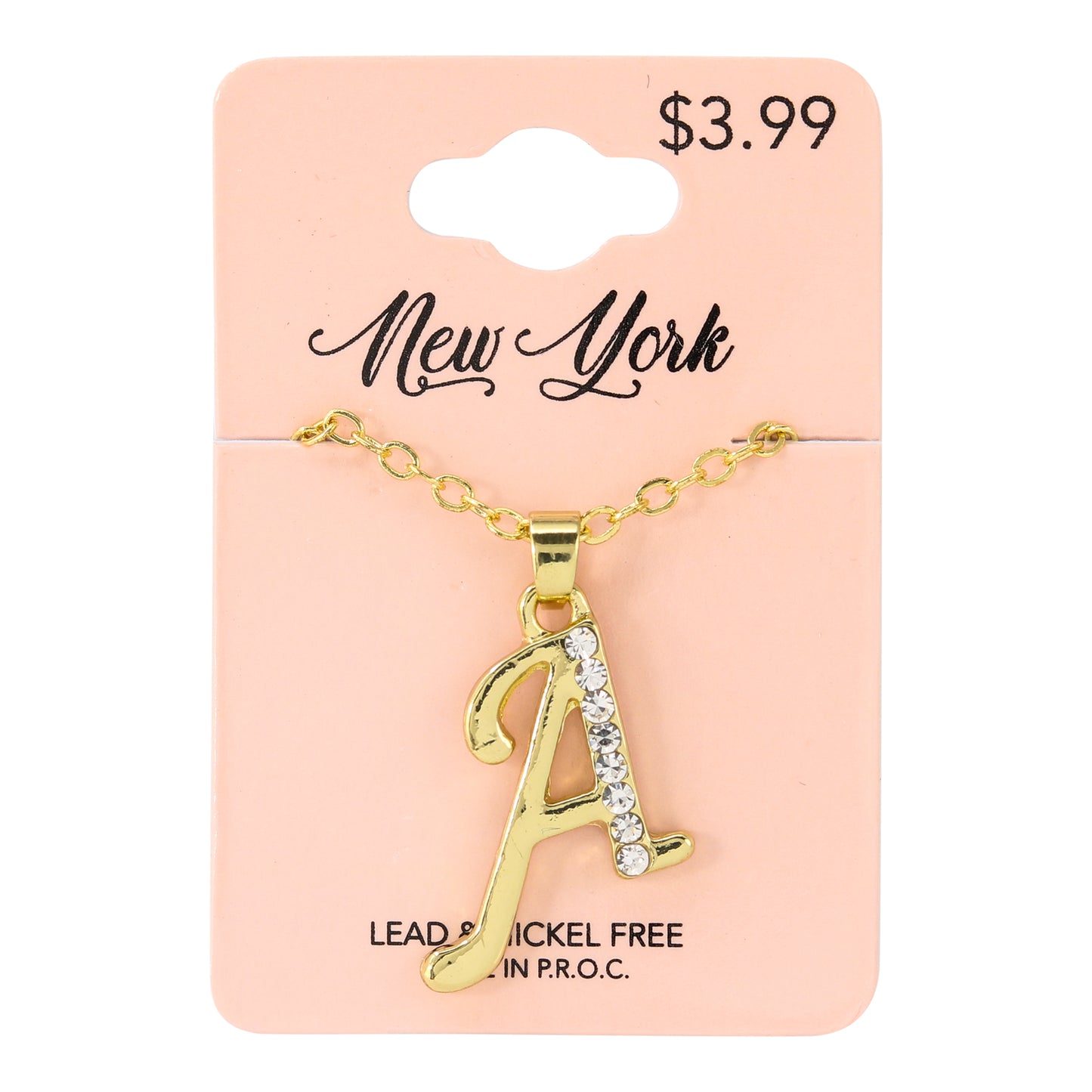 Initial Pendant - A