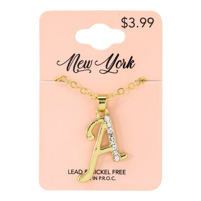 Initial Pendant - A