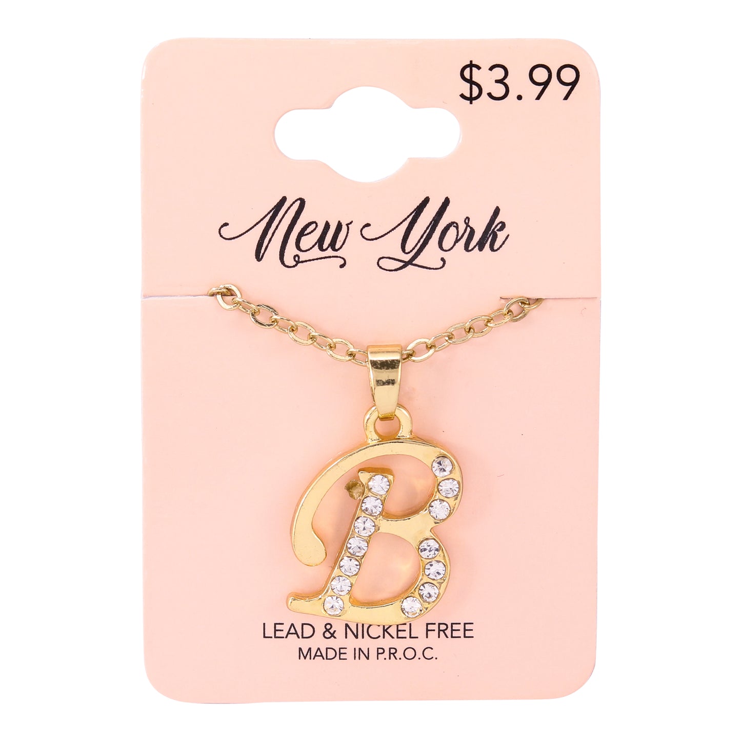 Initial Pendant - B