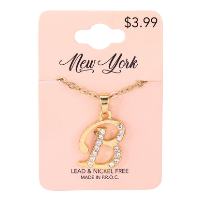 Initial Pendant - B