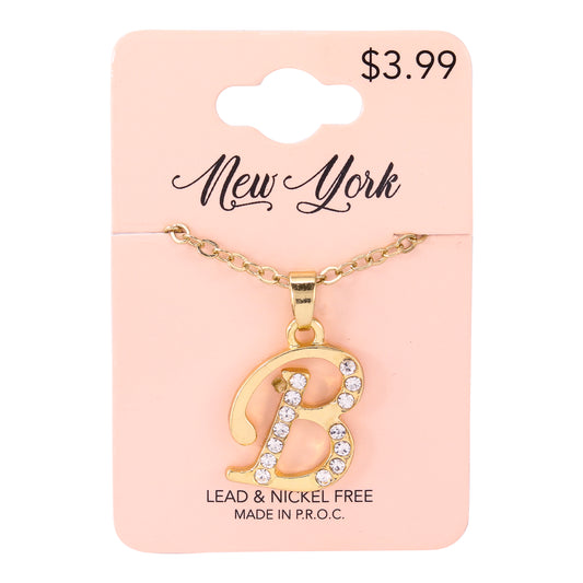 Initial Pendant - B