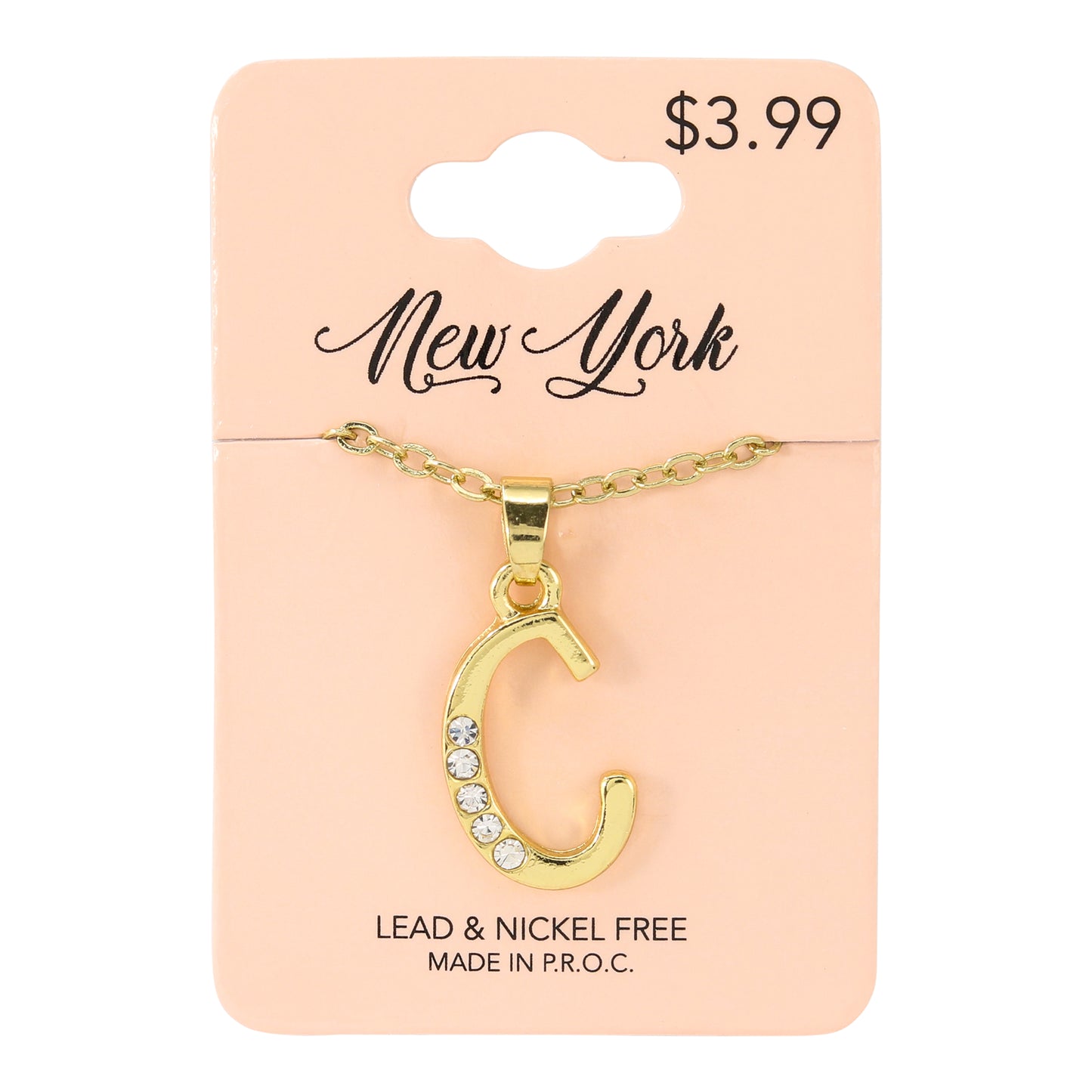 Initial Pendant - C