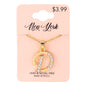 Initial Pendant - D