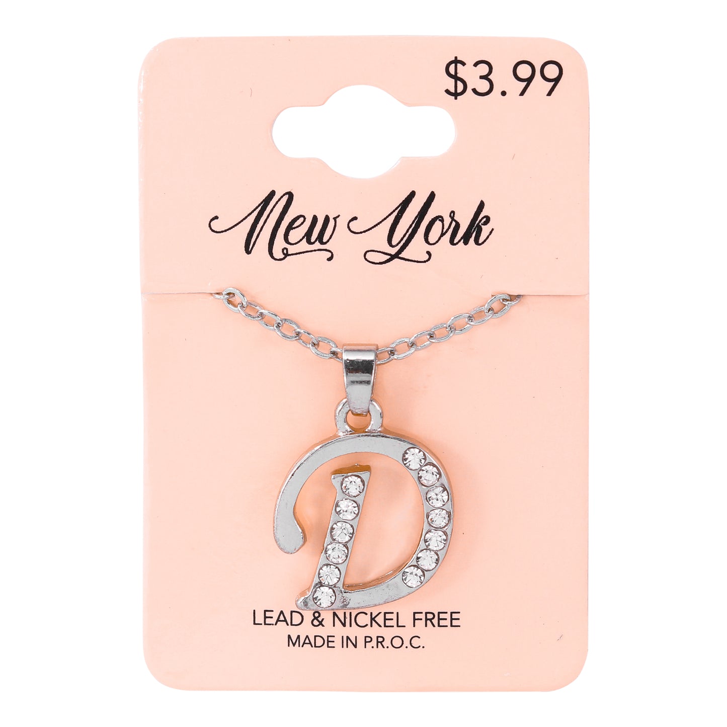 Initial Pendant - D