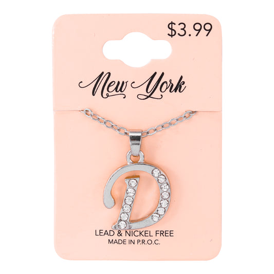 Initial Pendant - D