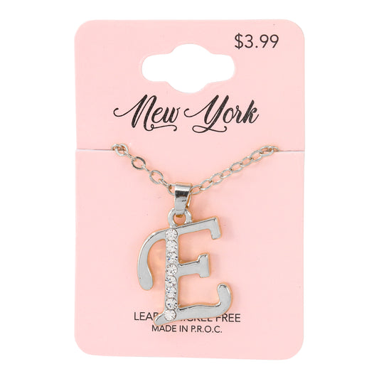 Initial Pendant - E