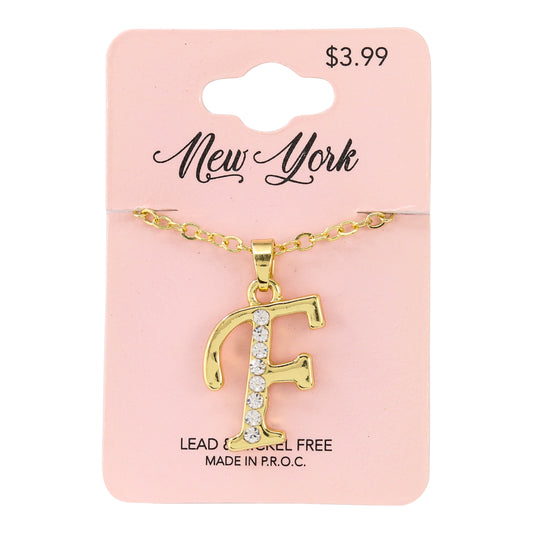 Initial Pendant - F