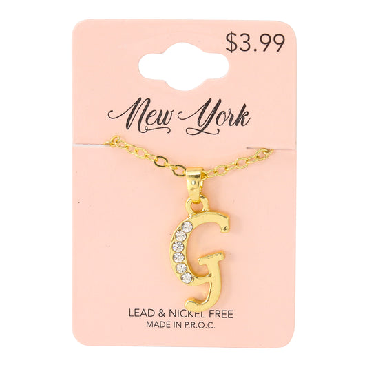 Initial Pendant - G