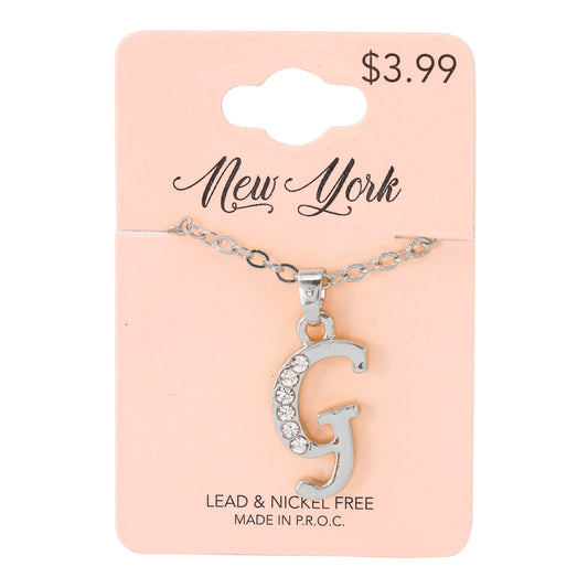 Initial Pendant - G