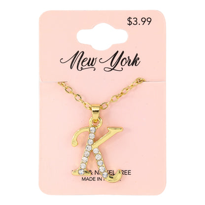 Initial Pendant - K