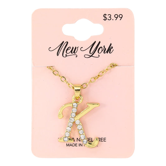 Initial Pendant - K