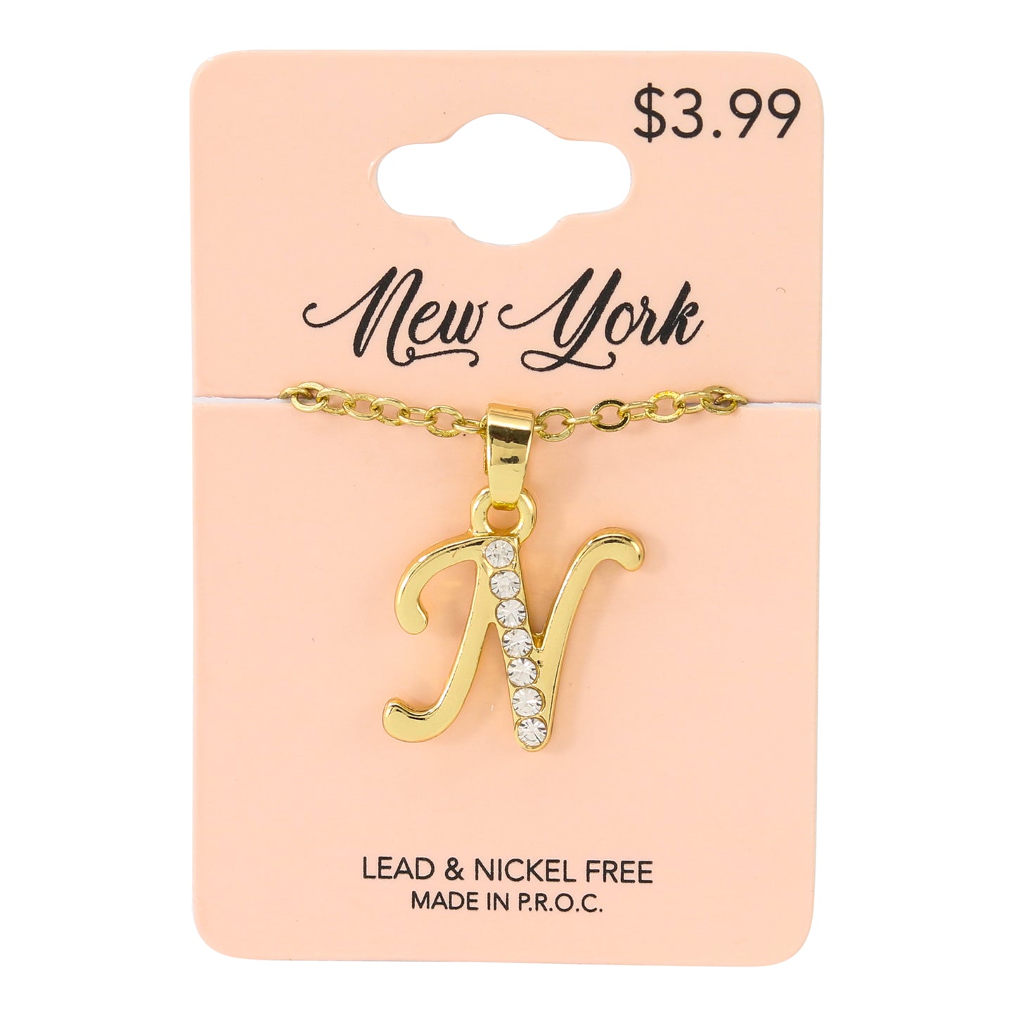 Initial Pendant - N