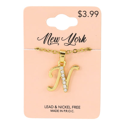 Initial Pendant - N