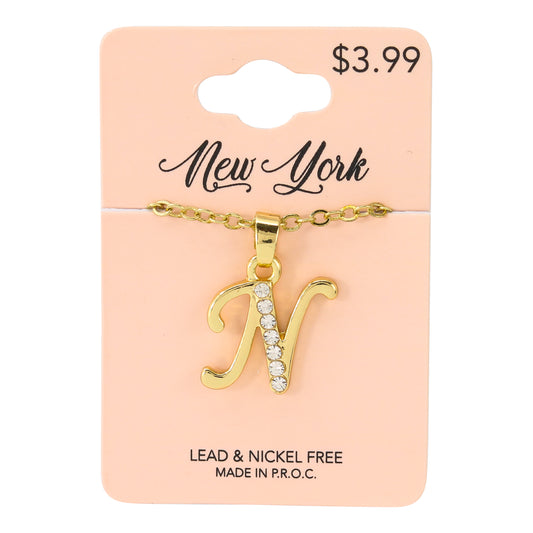 Initial Pendant - N