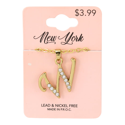 Initial Pendant - W