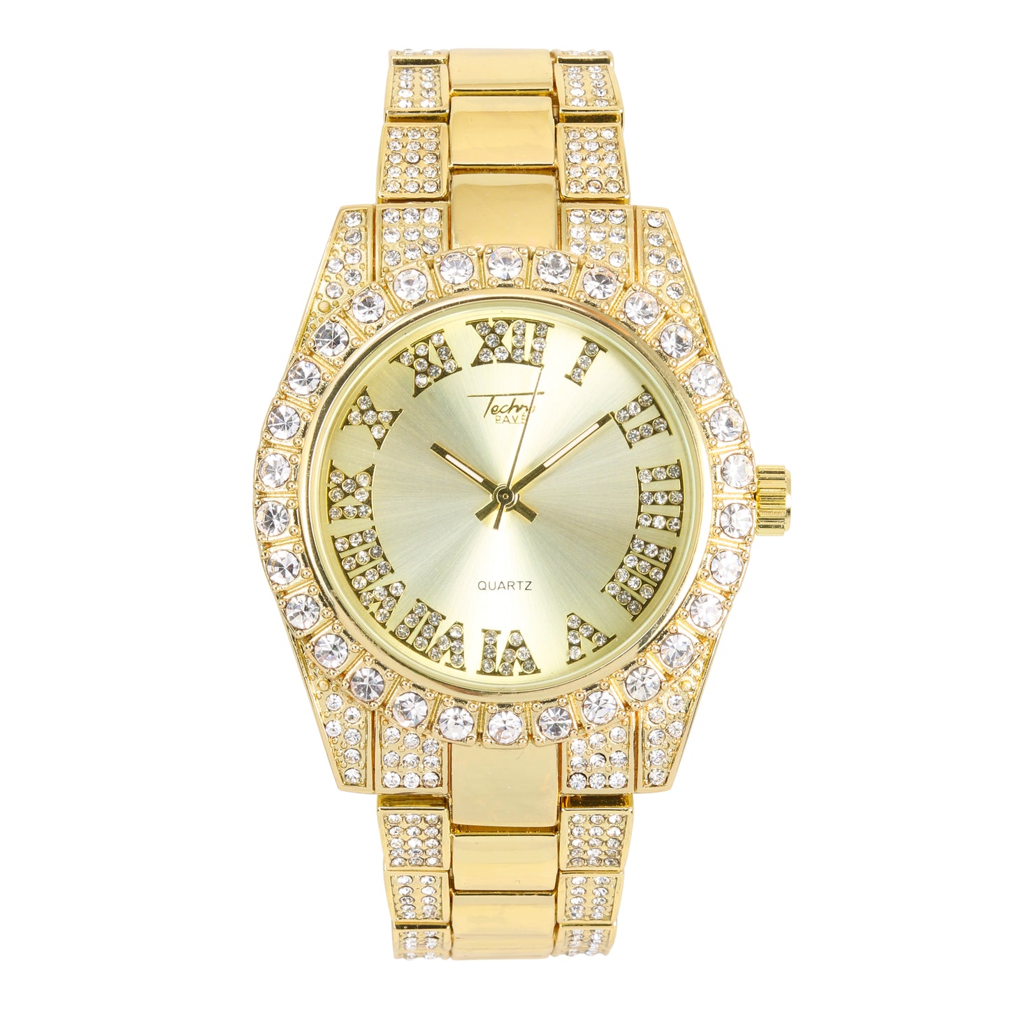 Urban Iced Out 41mm Metal Band Watch - 9596X-MB