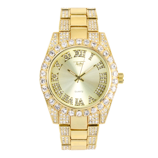 Urban Iced Out 41mm Metal Band Watch - 9596X-MB