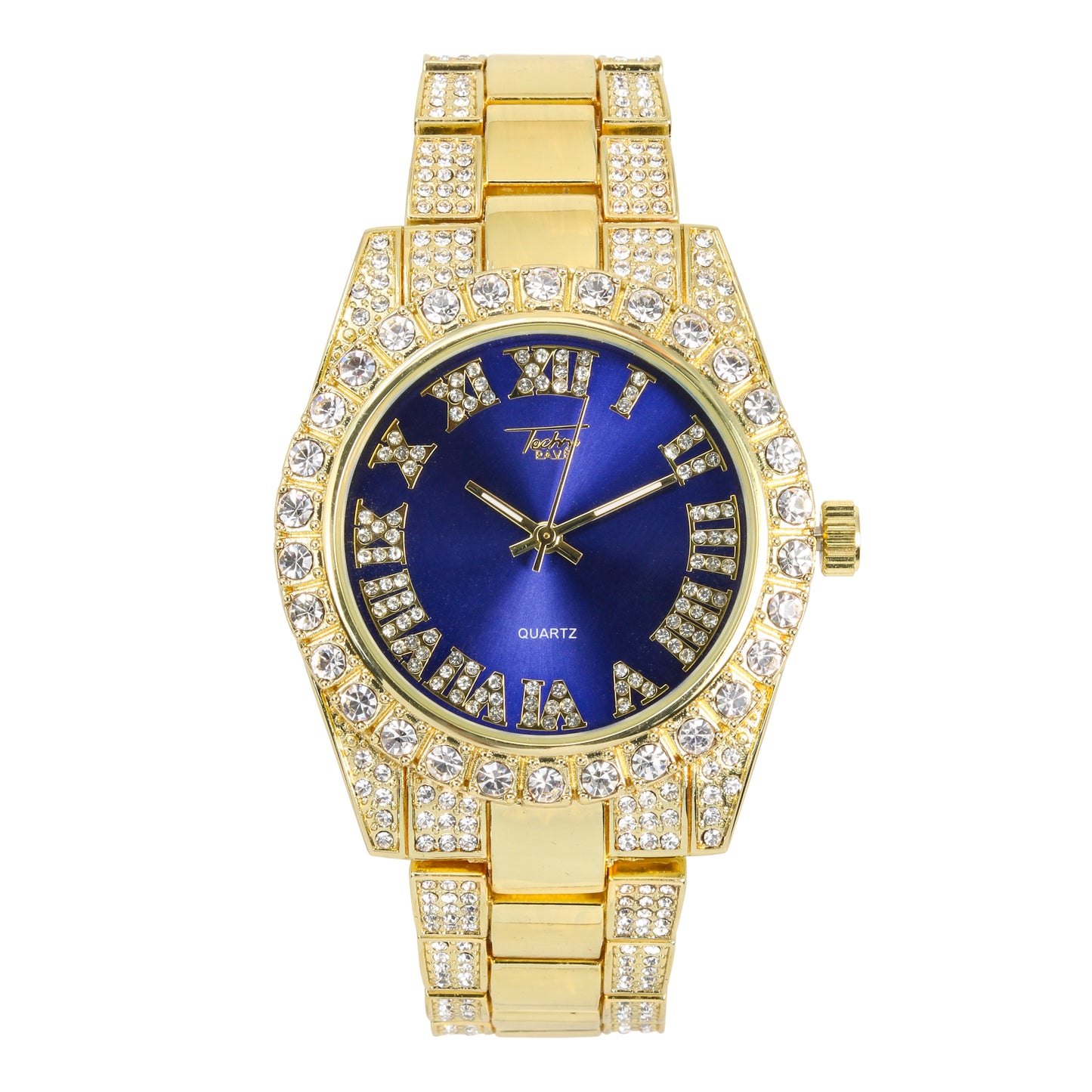 Urban Iced Out 41mm Metal Band Watch - 9596X-MB